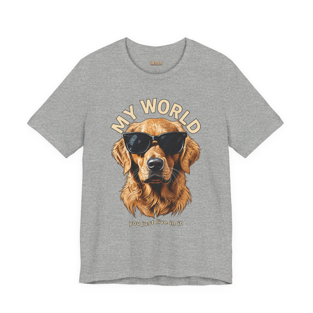 My World Golden Retriever Sunglasses T-Shirt