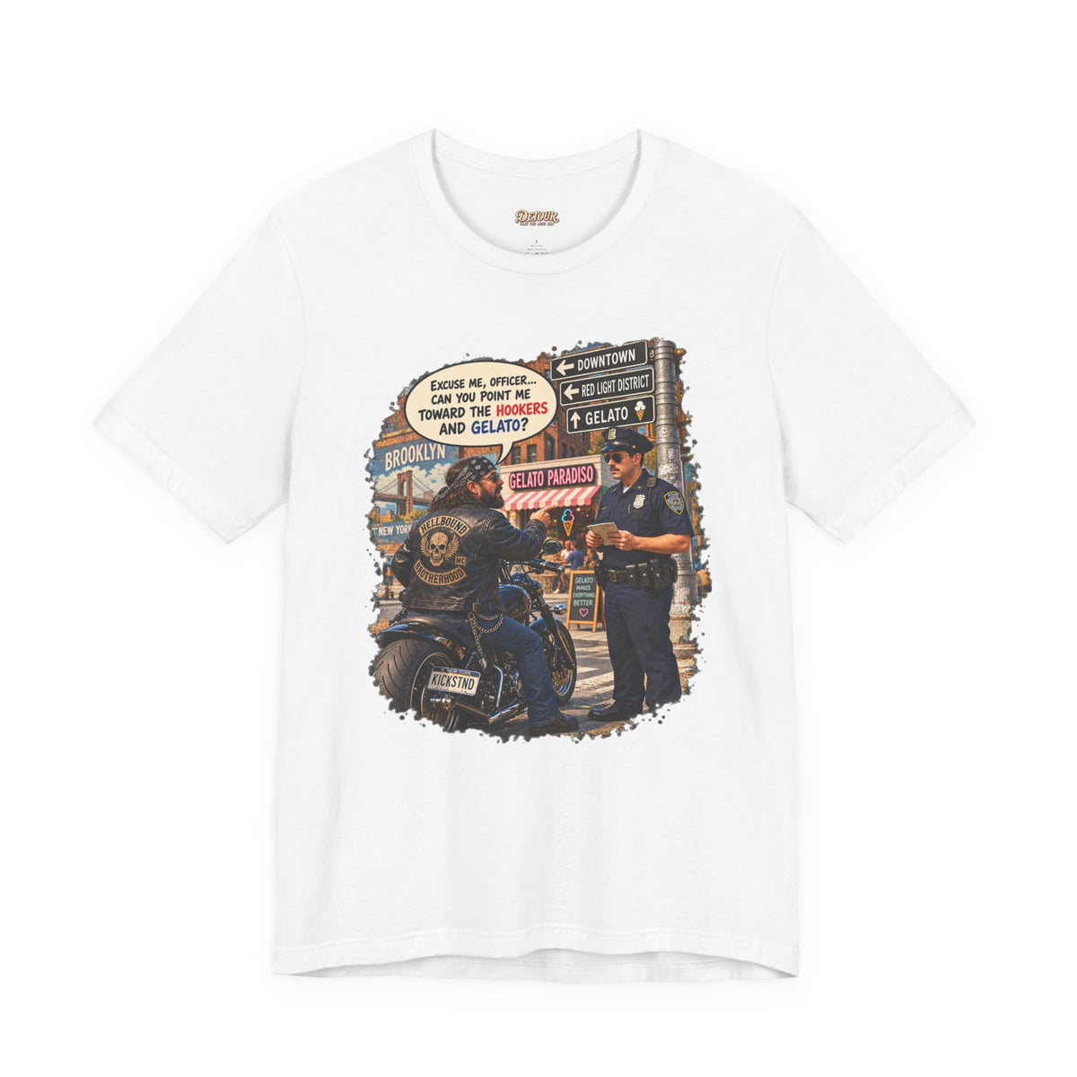 Motorcycle Rider Vintage Graphic Tee