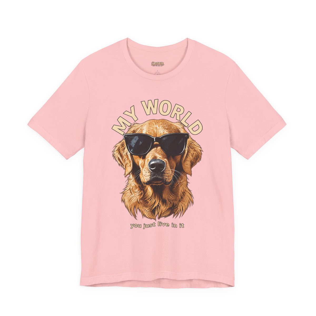 My World Golden Retriever Sunglasses T-Shirt