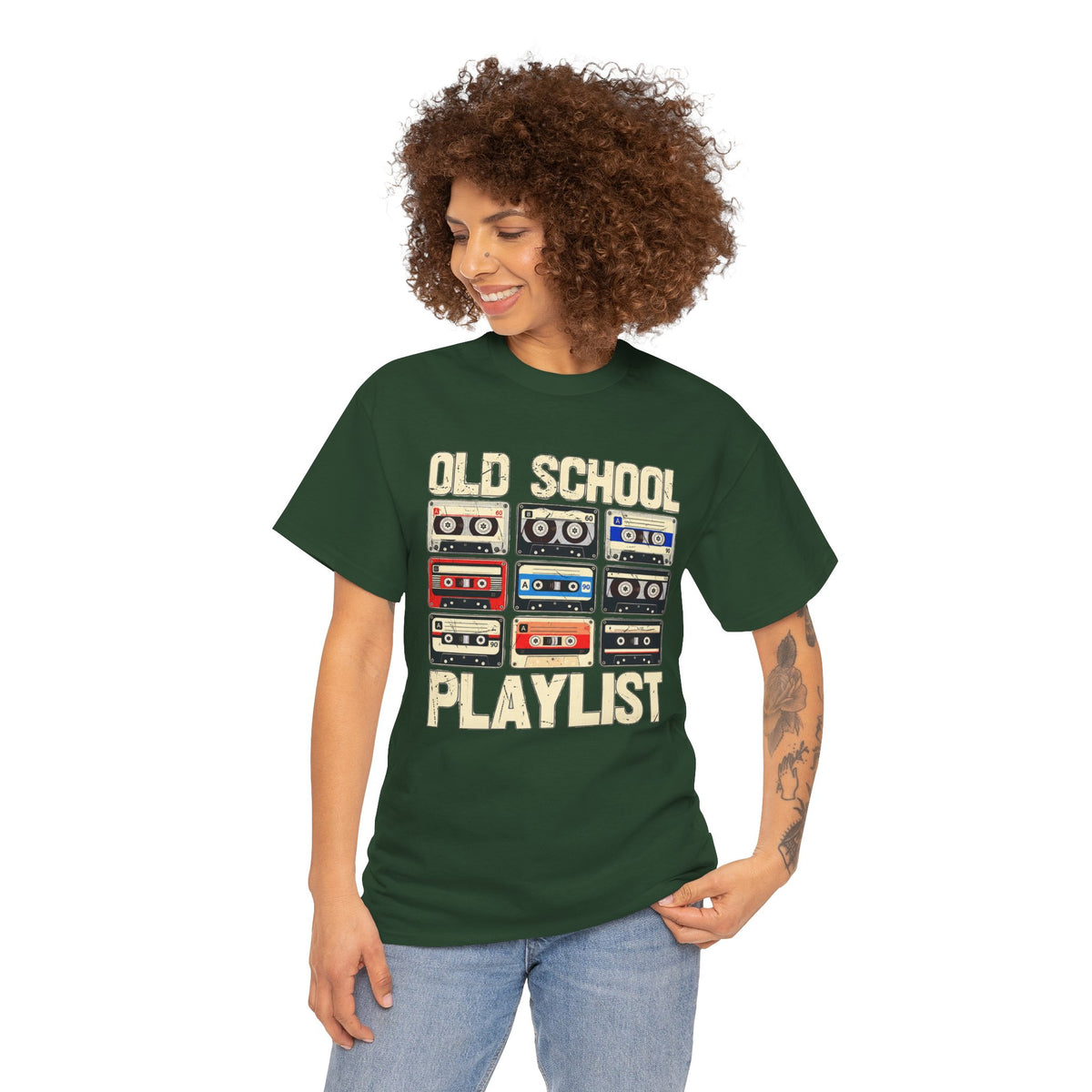Old School Playlist Cassette Tape T-Shirt