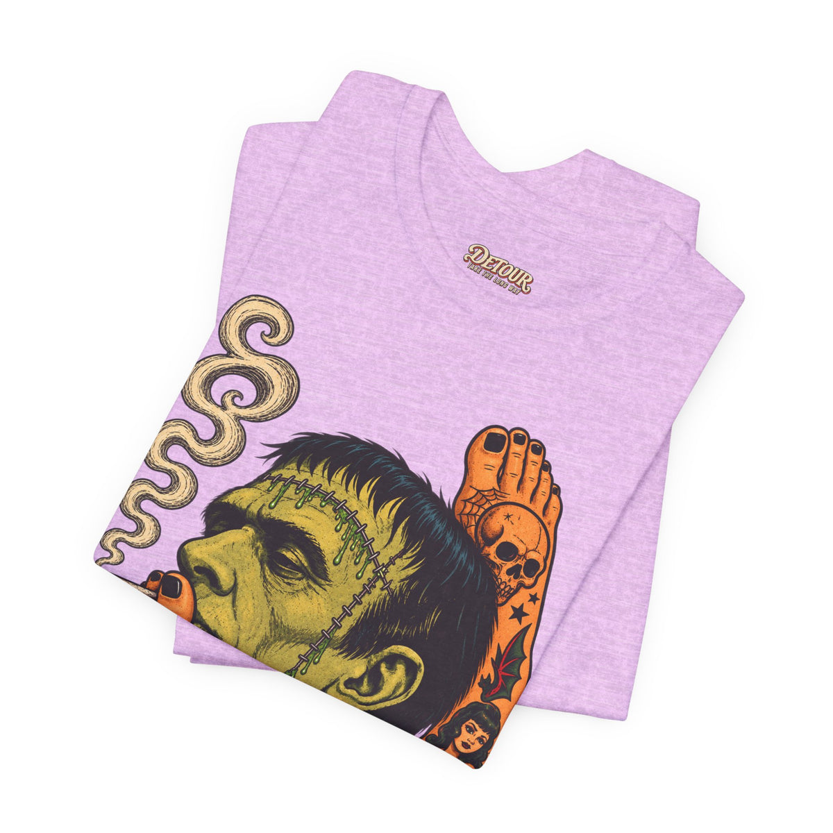 Vintage Frankenstein Smoking Monster T-Shirt