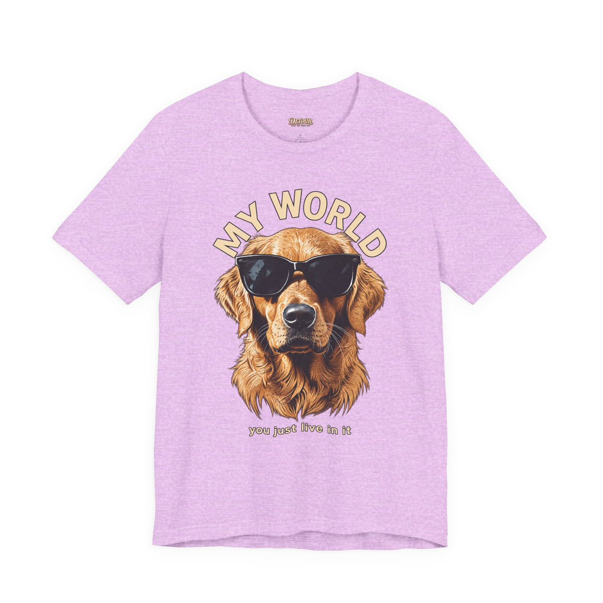 My World Golden Retriever Sunglasses T-Shirt