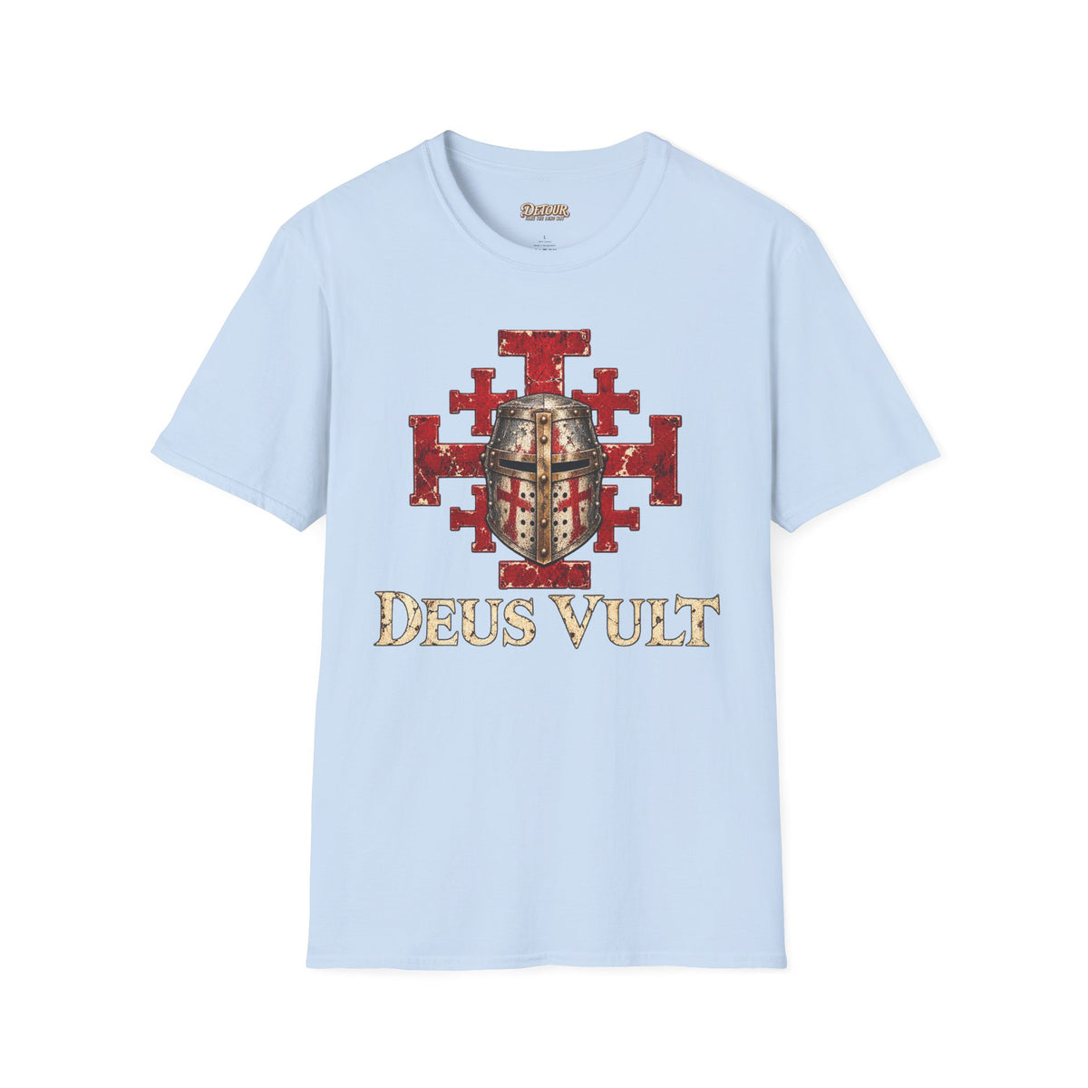 Deus Vult Crusader Shield T-Shirt
