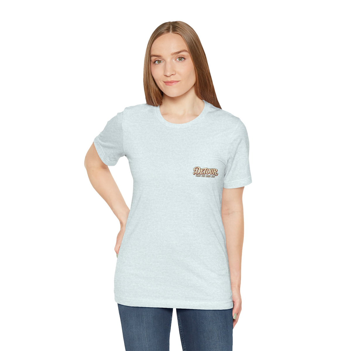 Detour Take the Long Way Tropical Adventure T-Shirt