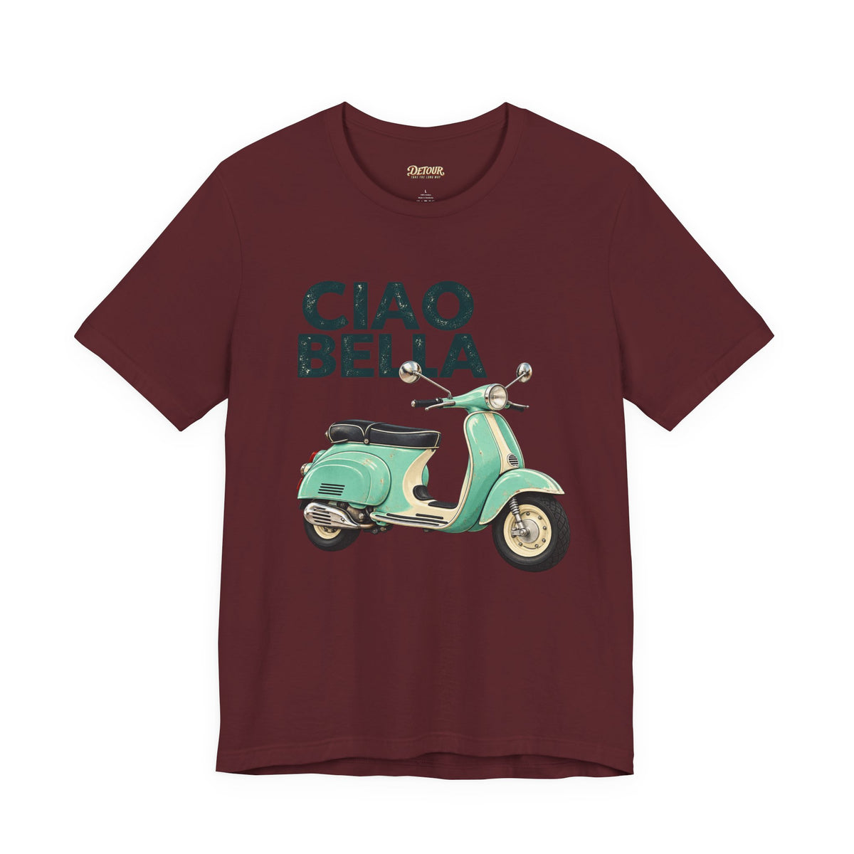 Ciao Bella Vespa Scooter Graphic T-Shirt
