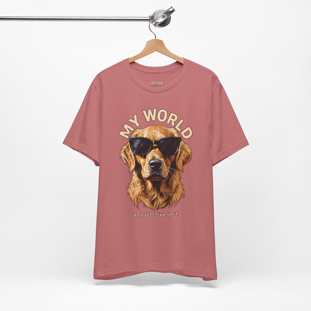 My World Golden Retriever Sunglasses T-Shirt