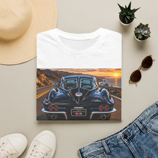 Classic Corvette Sunset Tee — Vintage Sports Car T-Shirt