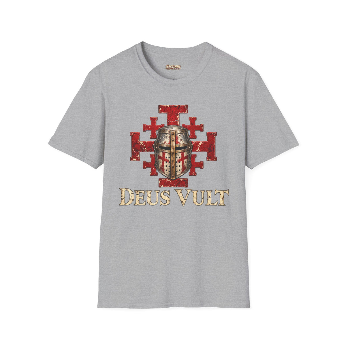 Deus Vult Crusader Shield T-Shirt