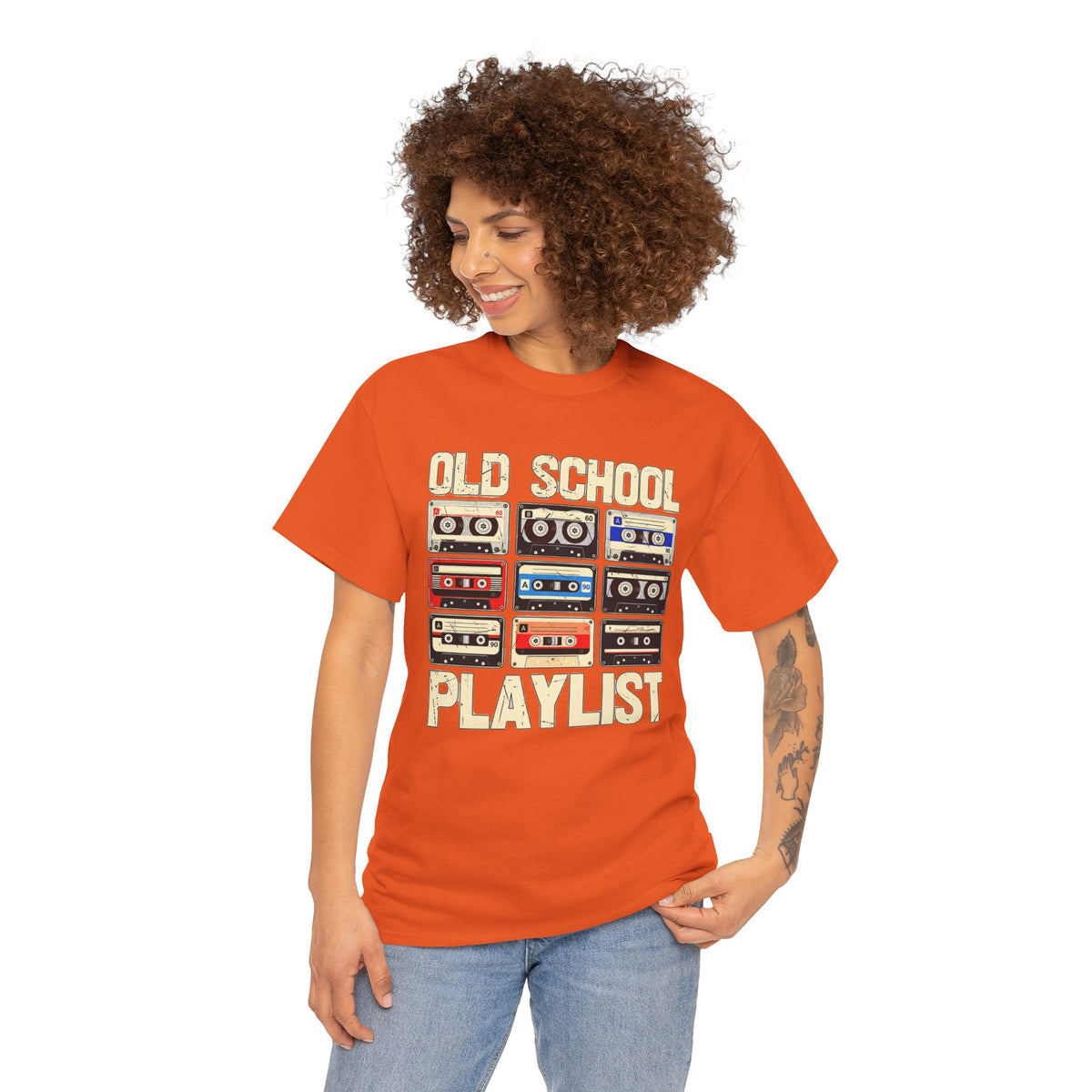 Old School Playlist Cassette Tape T-Shirt