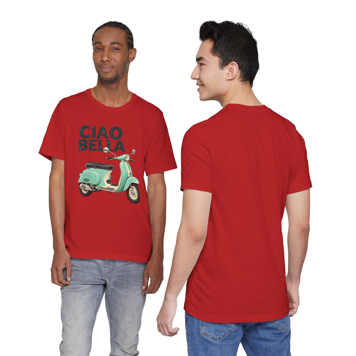 Ciao Bella Vespa Scooter Graphic T-Shirt