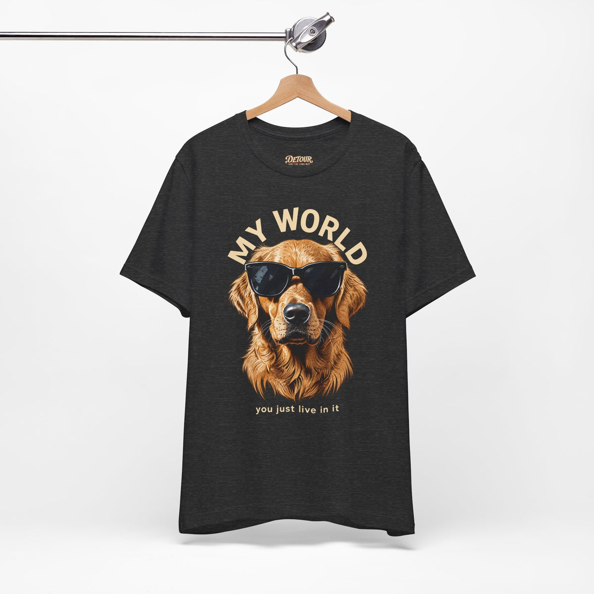 My World Golden Retriever Sunglasses T-Shirt