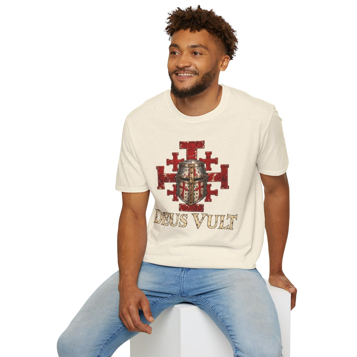 Deus Vult Crusader Shield T-Shirt