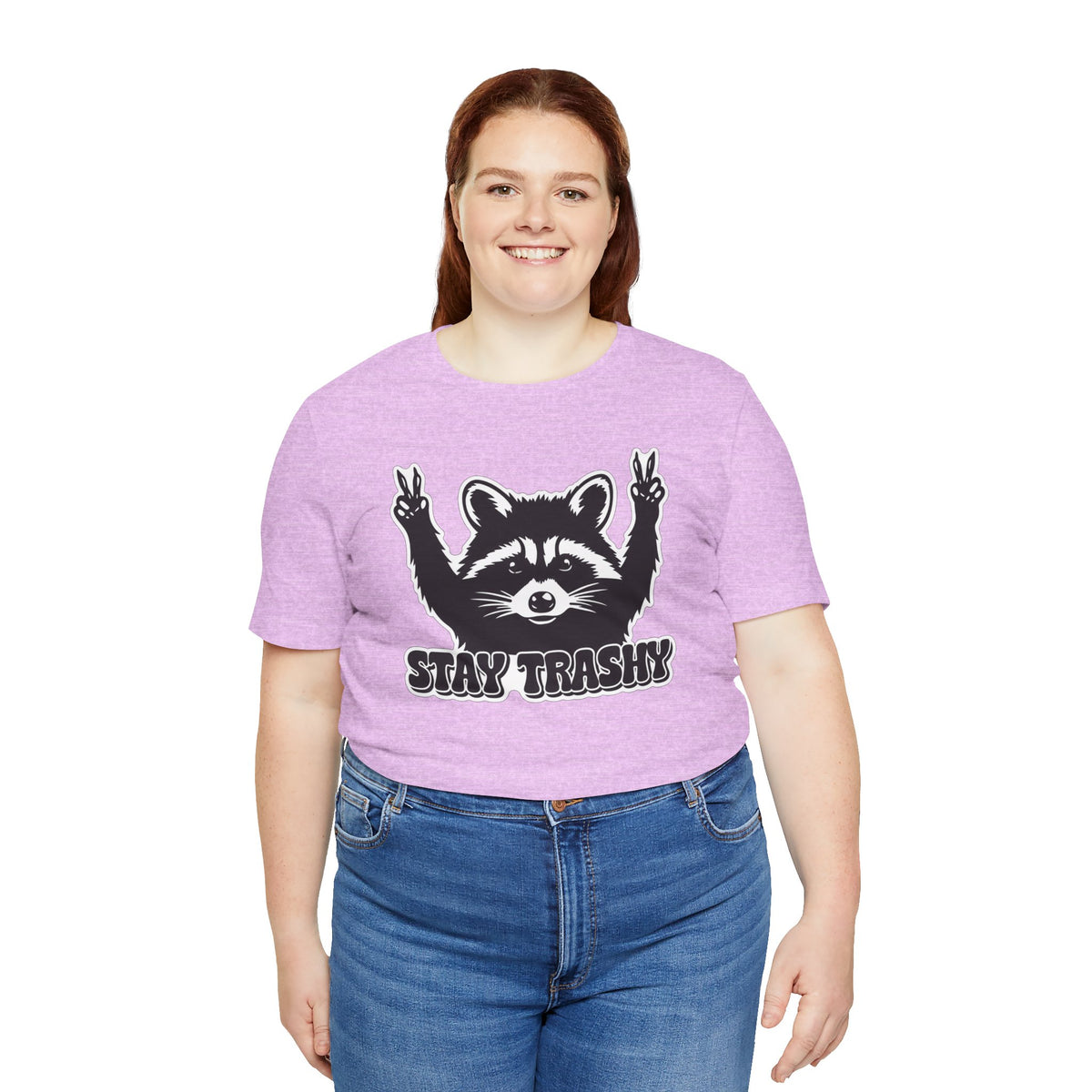 Stay Trashy Raccoon Graphic T-Shirt