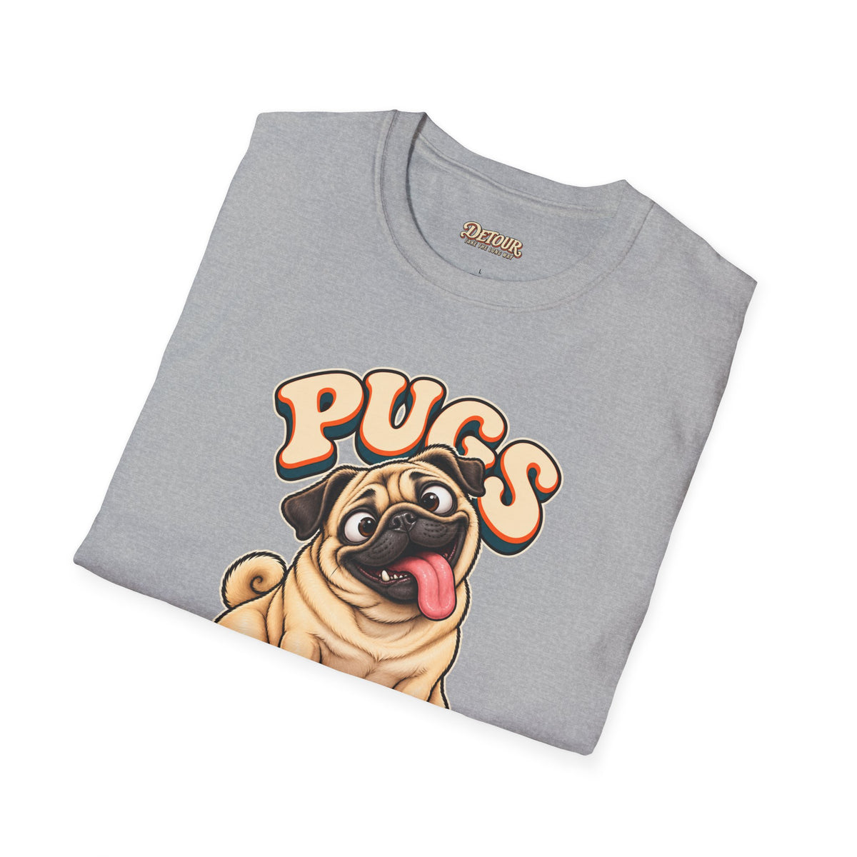 Pugs Not Drugs Funny Pug T-Shirt