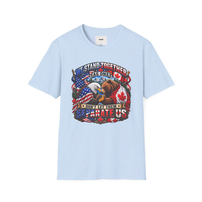 Patriotic "We Stand Together As One" T-Shirt