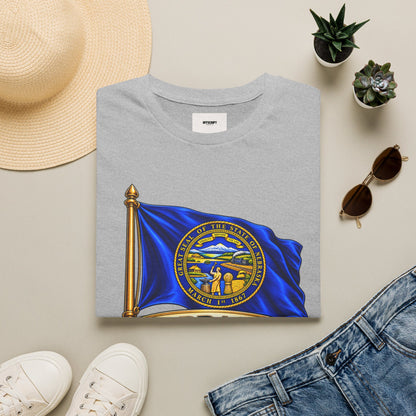 Nebraska State Flag T-Shirt — 'Equality Before the Law' Vintage Seal Tee