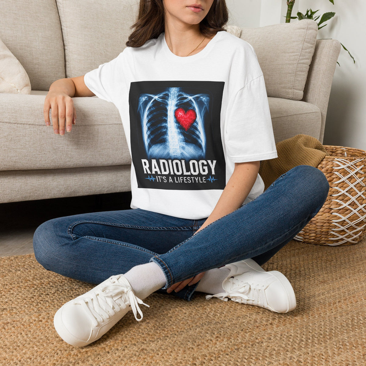 Radiology X-Ray Heart T-Shirt — "Radiology It's a Lifestyle" Tee for Radiologic Techs