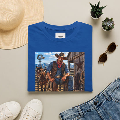 Cowboy Graphic T-Shirt — “Save a Horse, Ride a Cowboy” Western Tee