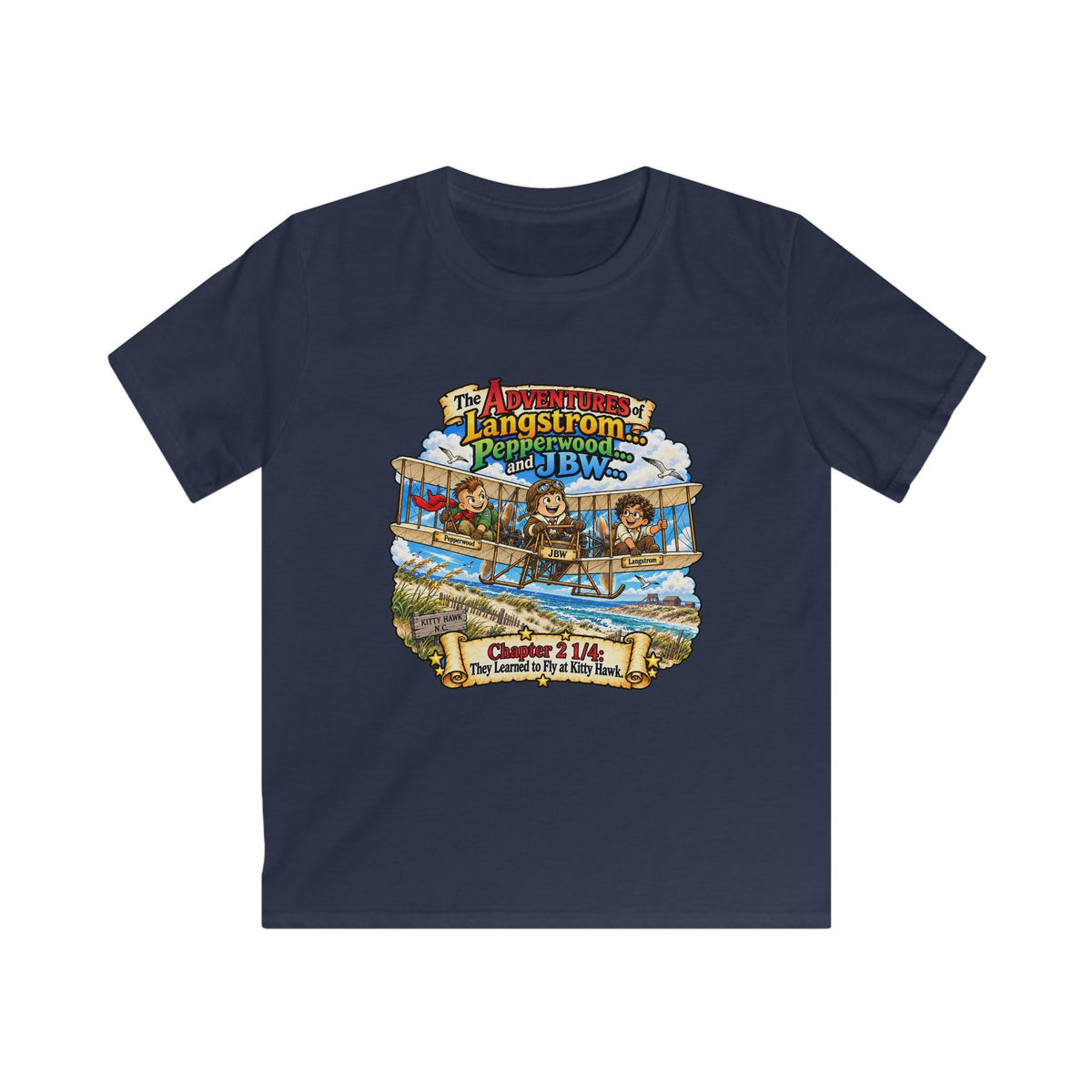 Kids Adventure Tee — Langstrom's Pepperwood J.B.W.S. Vintage Nature Graphic
