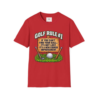 Golf Rule #1 T-Shirt — If You Can’t Find Your Ball Funny Golf Shirt