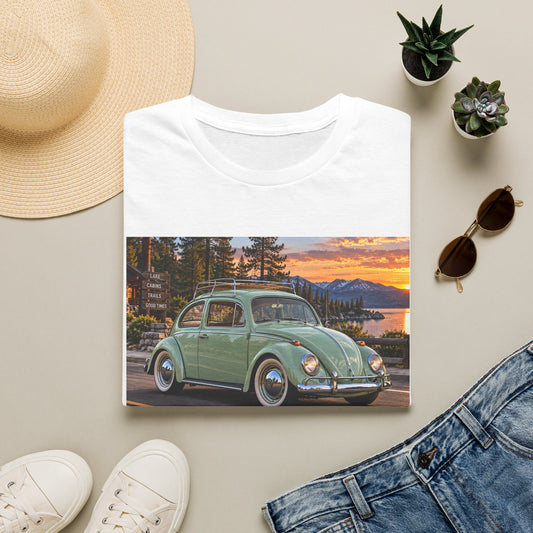 Classic VW Beetle Sunset T-Shirt — Vintage Car Lover Tee