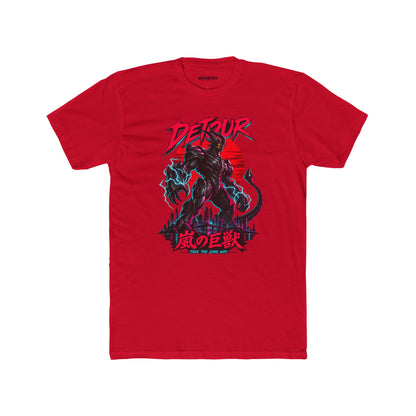 Detour Kaiju Graphic Tee — Retro Monster Shirt with Japanese Text