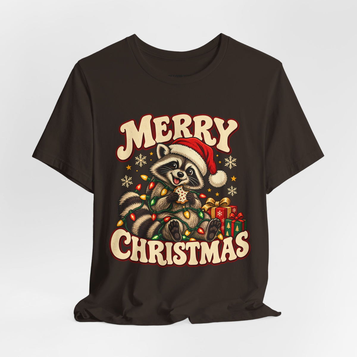 Merry Christmas Raccoon Tee