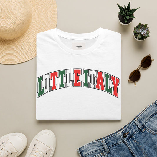 Little Italy T-Shirt — Vintage Italian Flag Graphic Tee