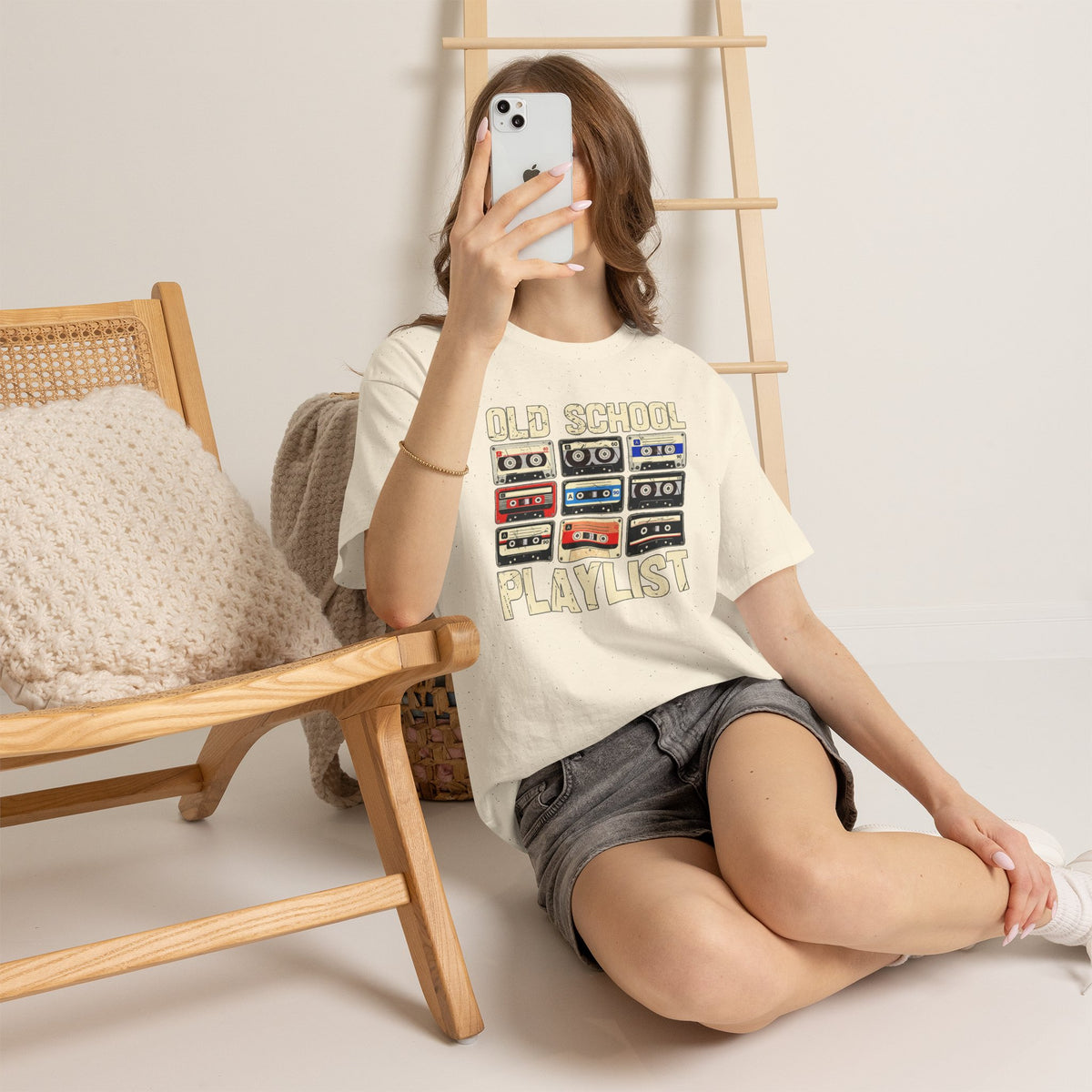Old School Playlist Cassette Tape T-Shirt