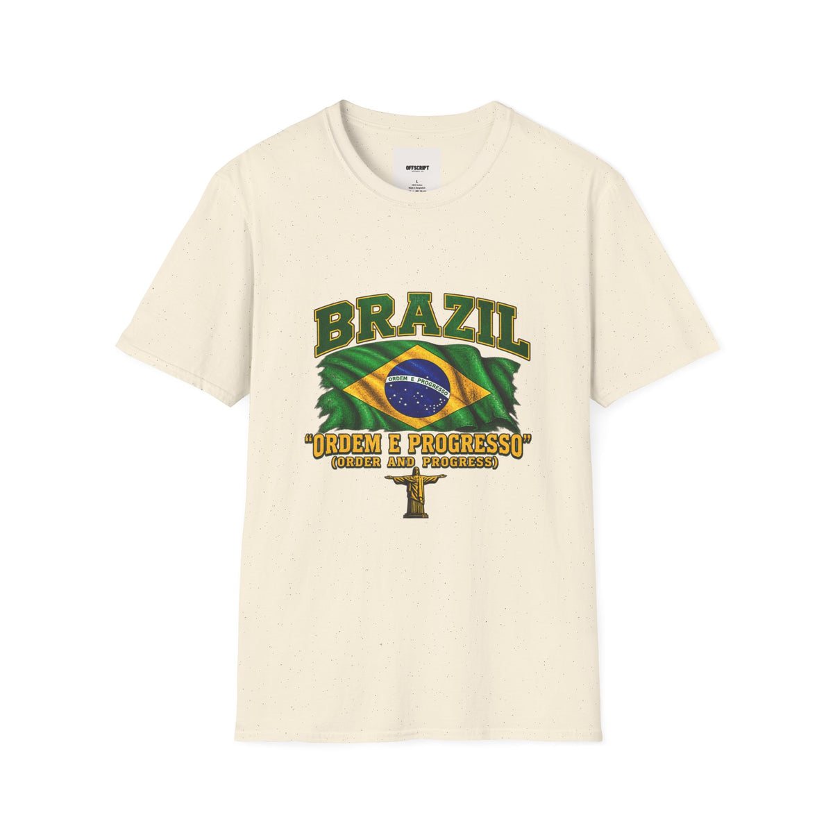 Brazil Flag T-Shirt — BRAZIL with Ordem e Progresso Graphic