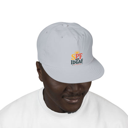 SPF IDGAF Surf Cap | Retro Sun Typography Hat