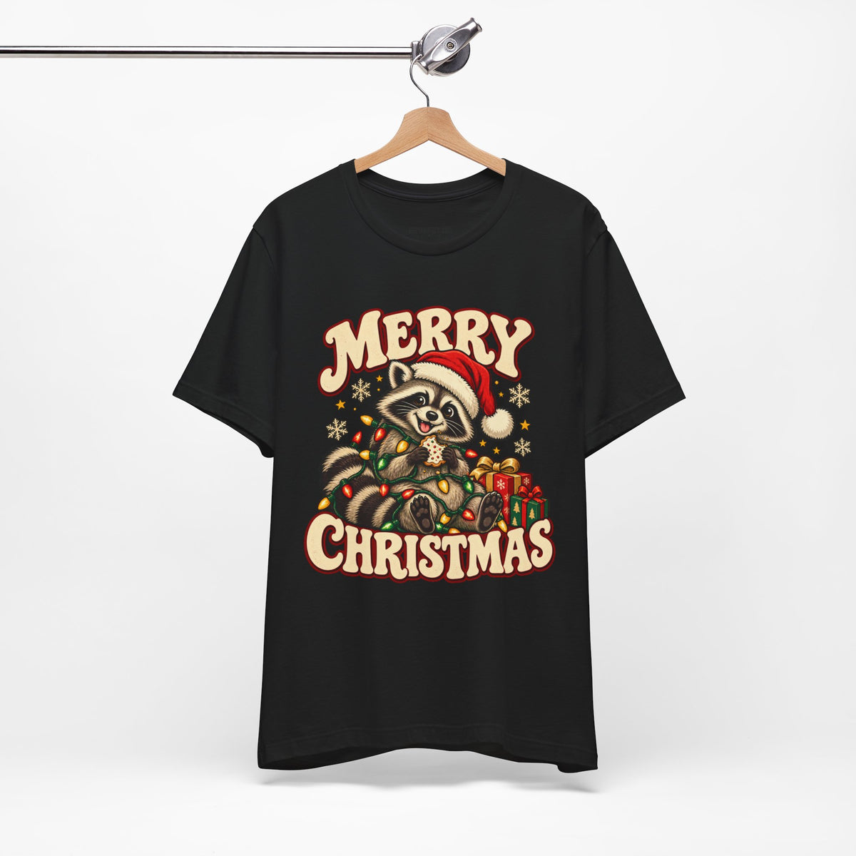 Merry Christmas Raccoon Tee