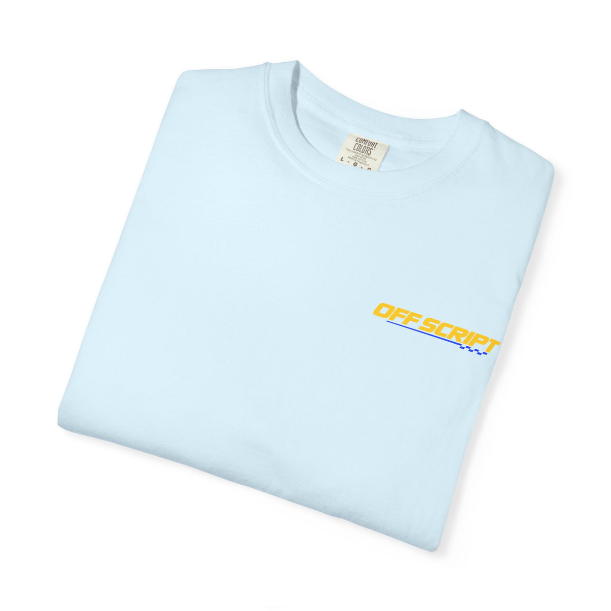 T-Shirt — Off Script Vinyl Graphic Tee: "Make Your Own Plans" Retro Racing Design