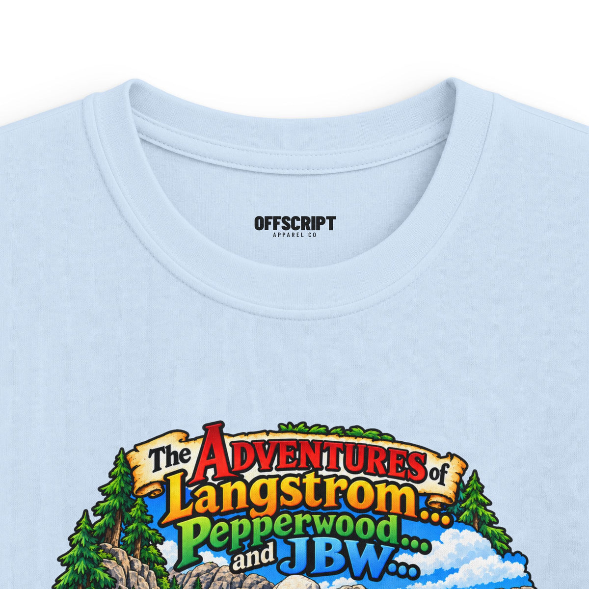 Kids Tee — Adventure of Langstrom Pepperwood Club Vintage Camp Graphic