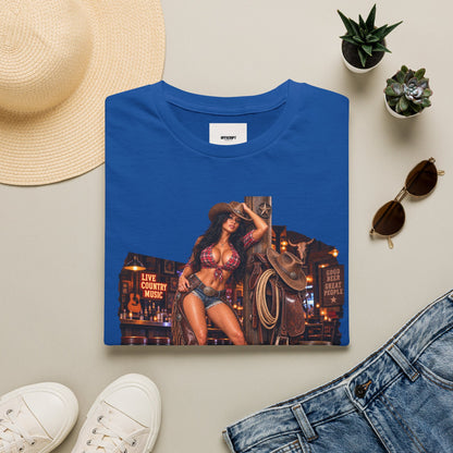 Honky Tonk Women T-Shirt — Retro Cowgirl Pinup Graphic Tee