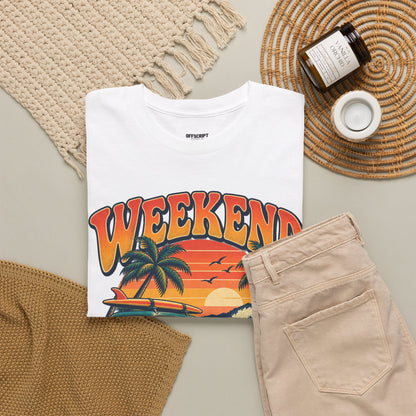 Weekend State of Mind Tee – Retro Surf Van Sunset T-Shirt
