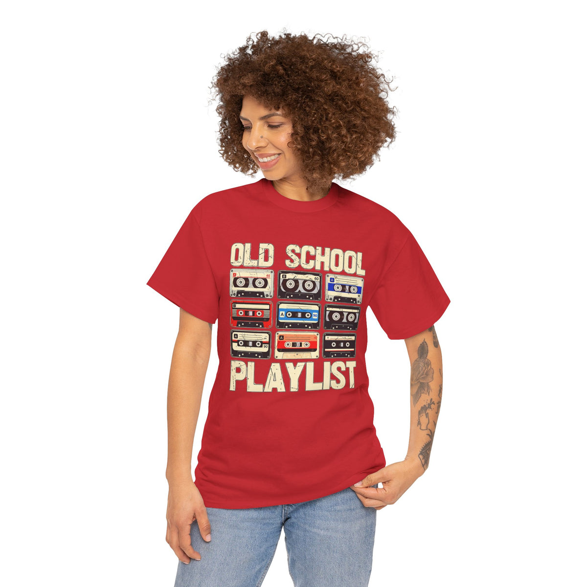 Old School Playlist Cassette Tape T-Shirt