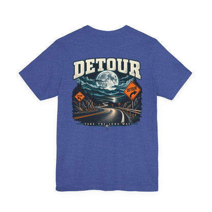 Detour Take the Long Way Road Trip Graphic T-Shirt