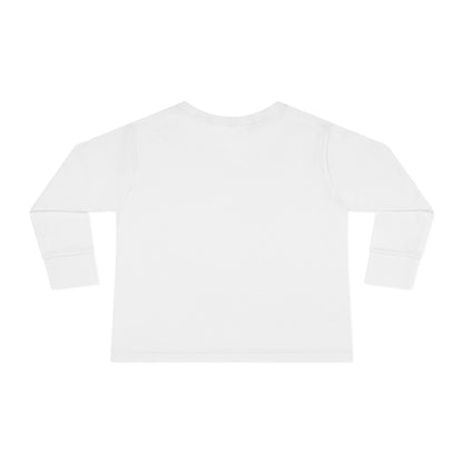 Toddler Halloween Witch Long Sleeve Tee — Cute Witch & Black Cat Pumpkin Design