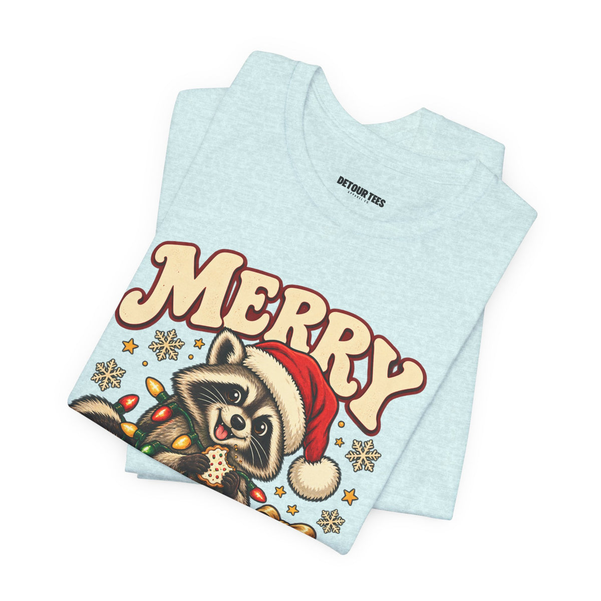 Merry Christmas Raccoon Tee