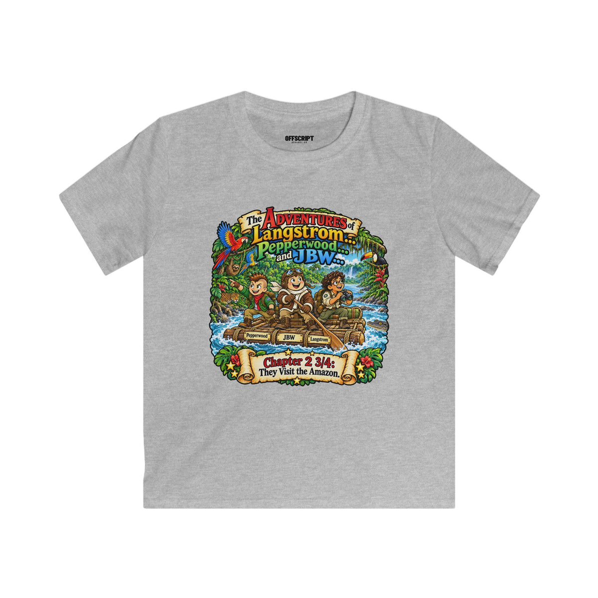 Kids Adventure Tee — 'The Adventures of Langstrom & Pepperwood' Vintage Storybook Graphic