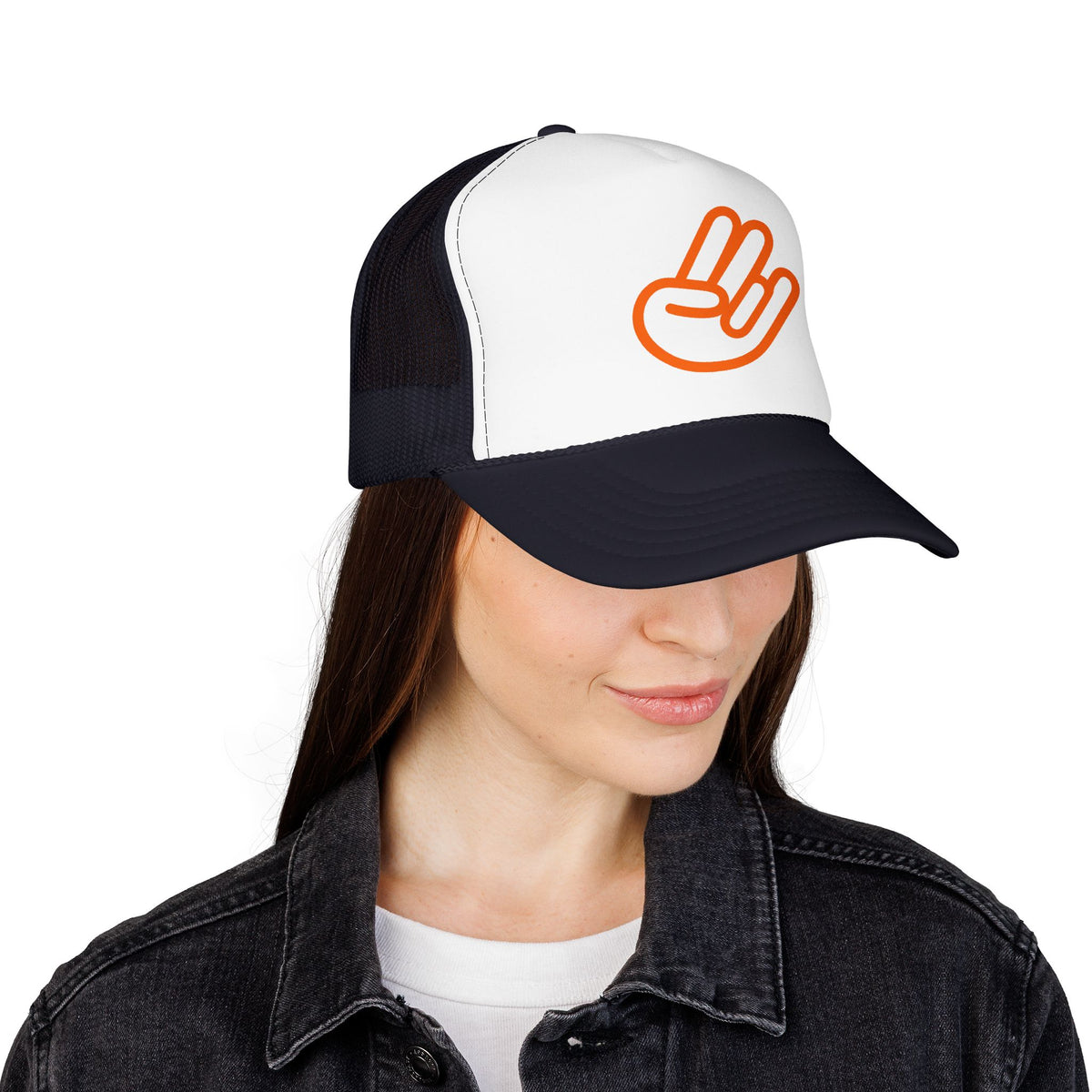 Shocker Foam Trucker Hat — Retro Orange Surf Vibe Mesh Cap