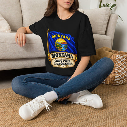 Montana Flag T-Shirt — State Seal "Oro y Plata (Gold and Silver)" Graphic Tee