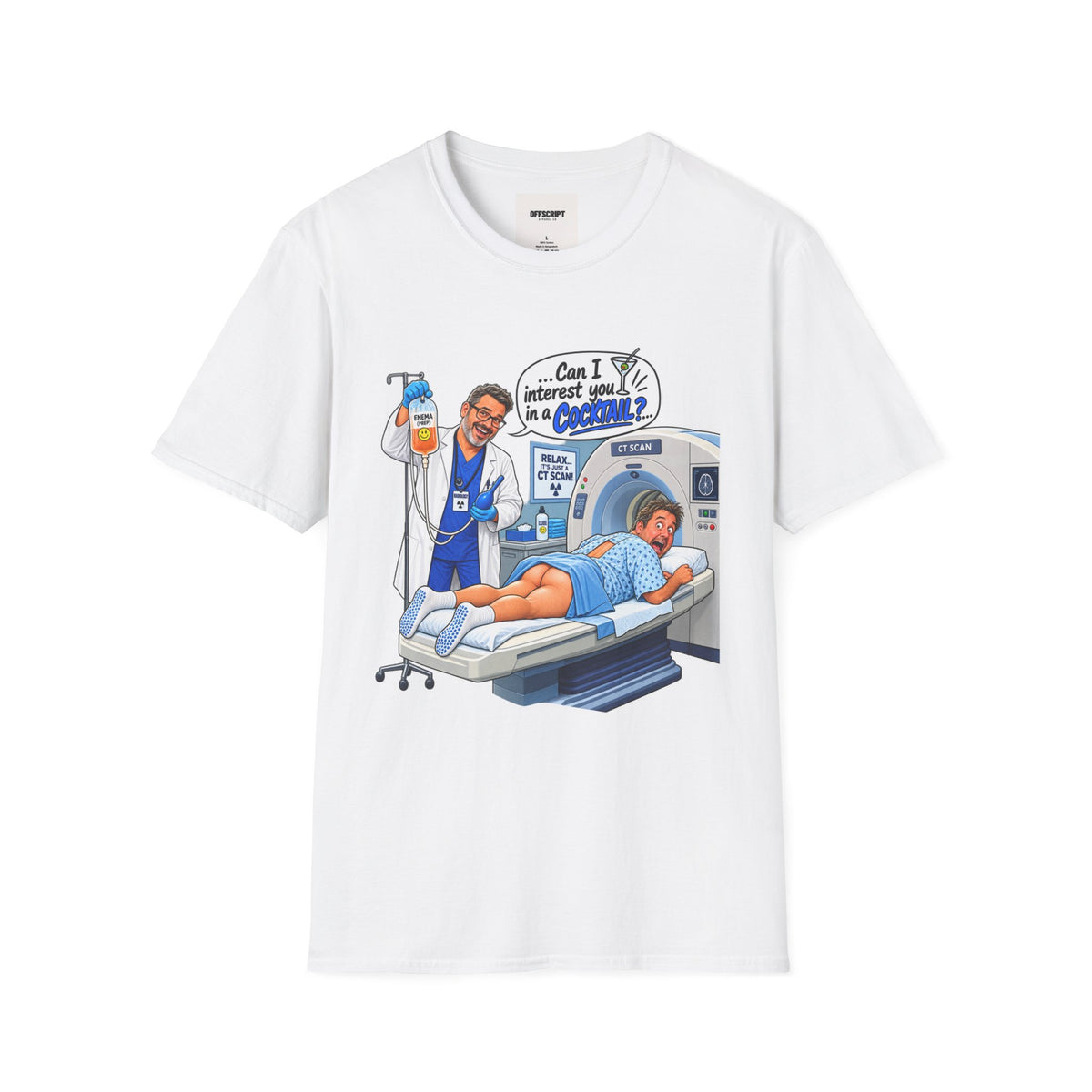 CT Tech T-Shirt — Funny ‘Can I Interest You in a Cocktail?’ Radiology Shirt