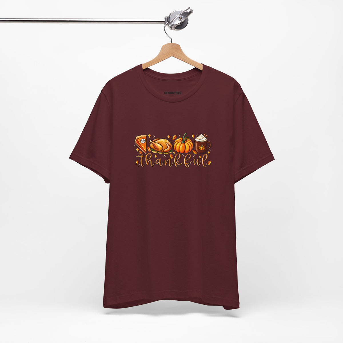 Thankful Harvest Tee — Thanksgiving Pumpkin & Pie Fall Shirt