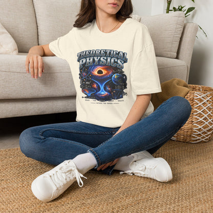 Theoretical Physics Graphic Tee — Science Galaxy Black Hole Design
