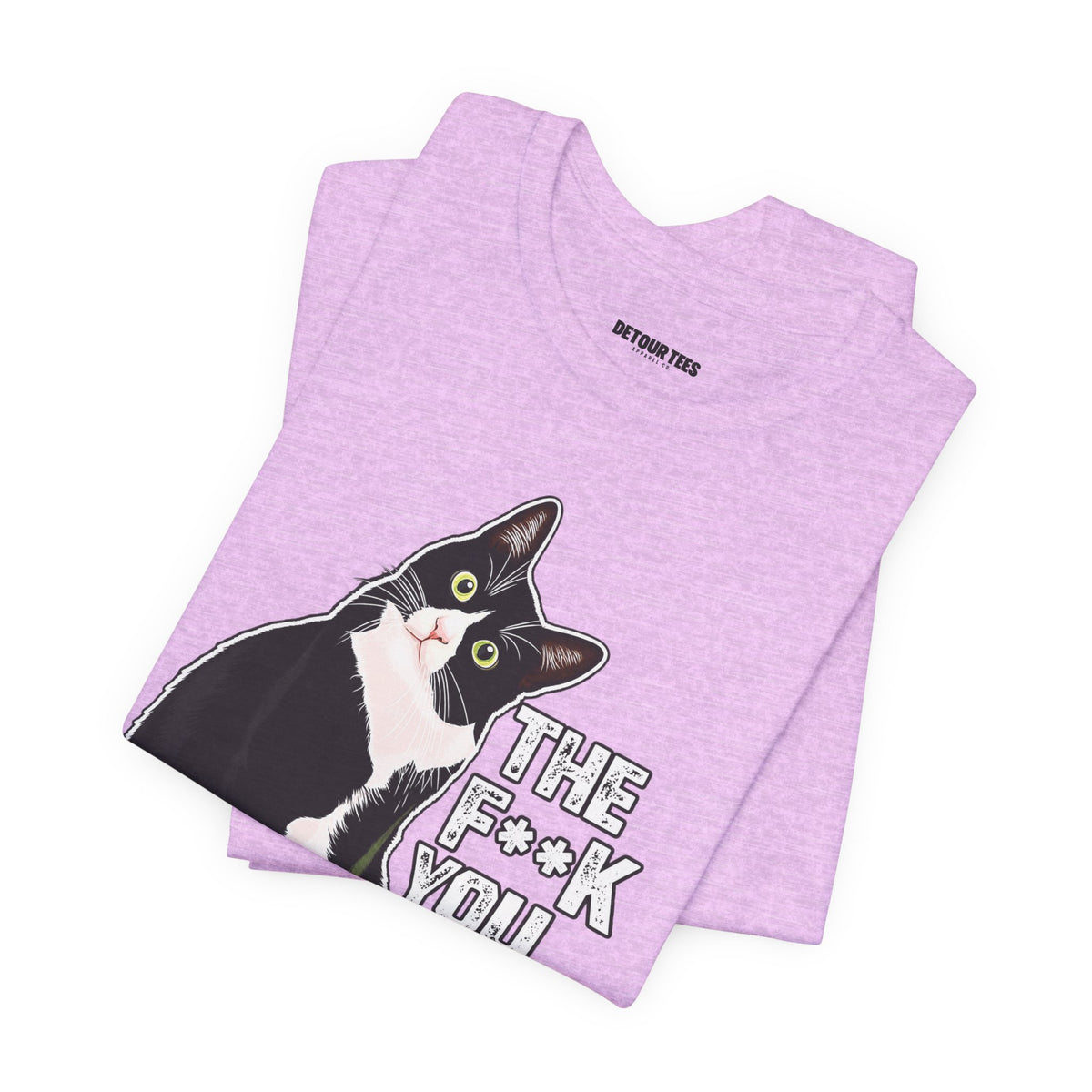Tuxedo Cat Tee — "The F*ck You Lookin' At?" Graphic Shirt