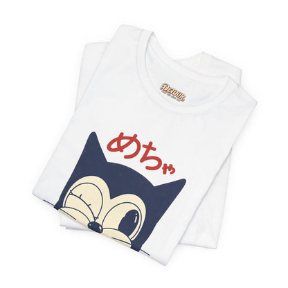 Japanese Lucky Cat T-Shirt – “めちゃ元気よ” Maneki Neko Graphic Tee