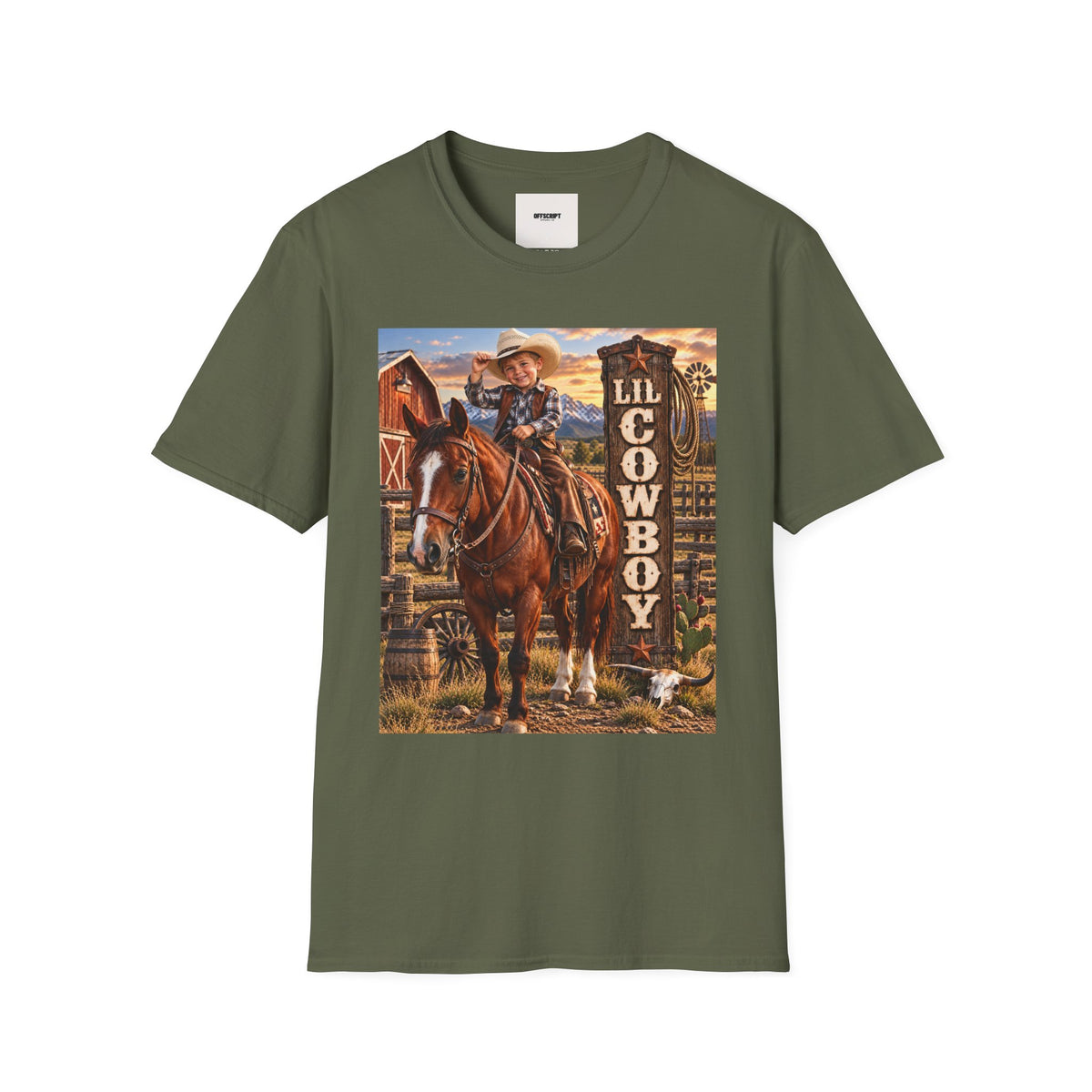 Kid's 'Lil Cowboy' T-Shirt — Cute Western Horse & Ranch Graphic