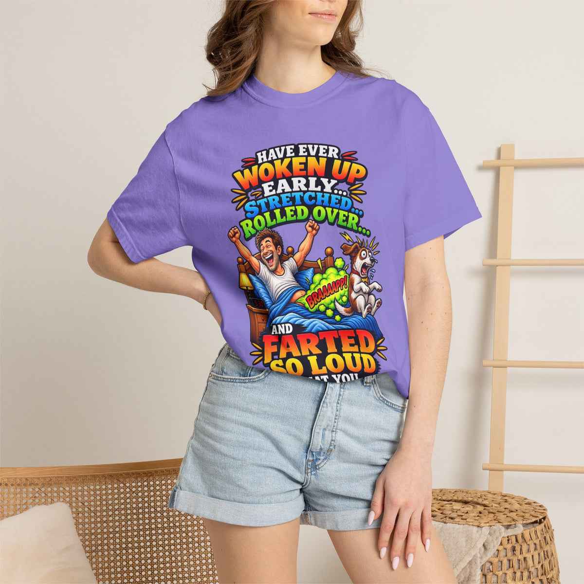Funny Fart Joke T-Shirt — "Have Ever Woken Up...and Farted So Loud" Graphic Tee